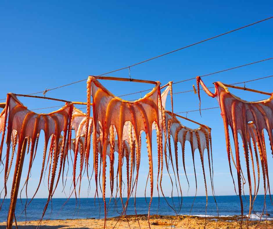 Pulpo seco en denia